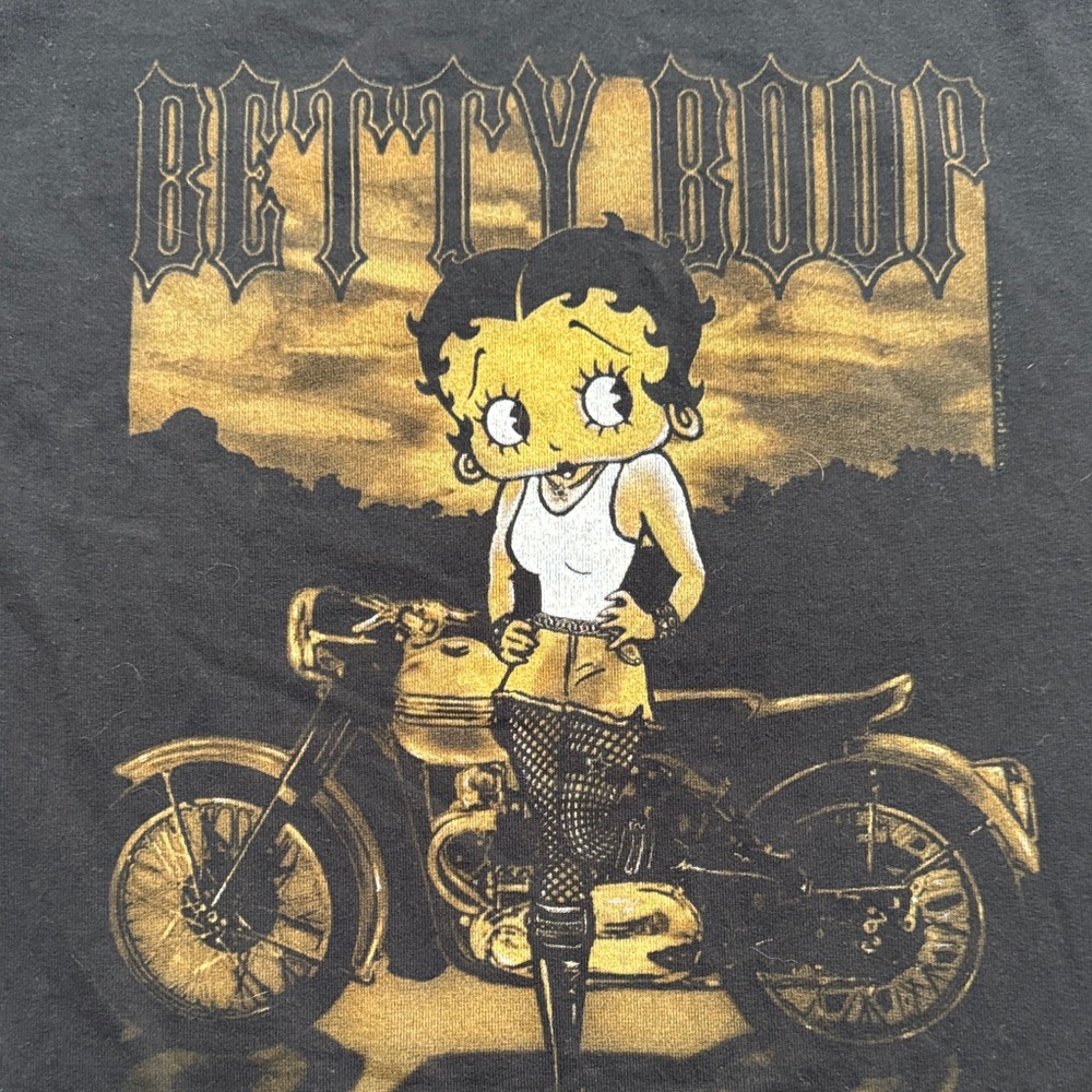 Black Brisco Betty Boop Graphic T-Shirt - Picture 3 of 4